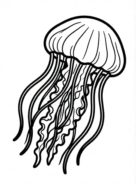 medusa con tentáculos largos