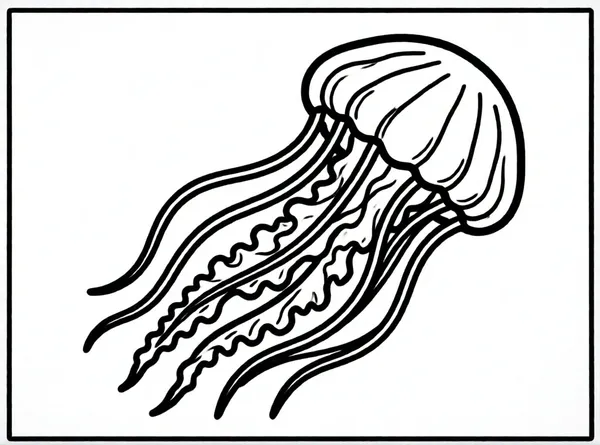 medusa con tentáculos largos