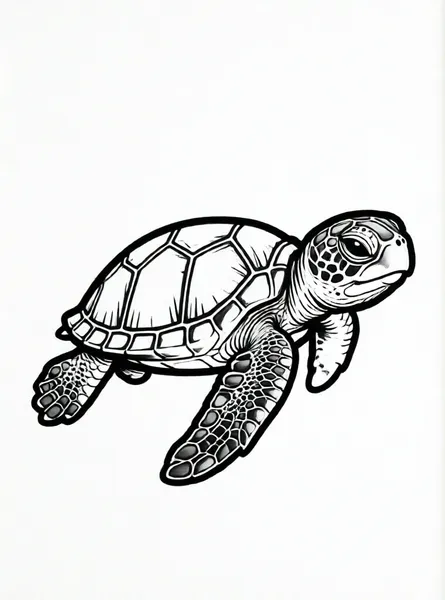 tortuga bebé nadando cerca