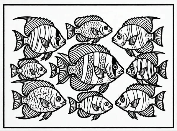 peces tropicales en grupo