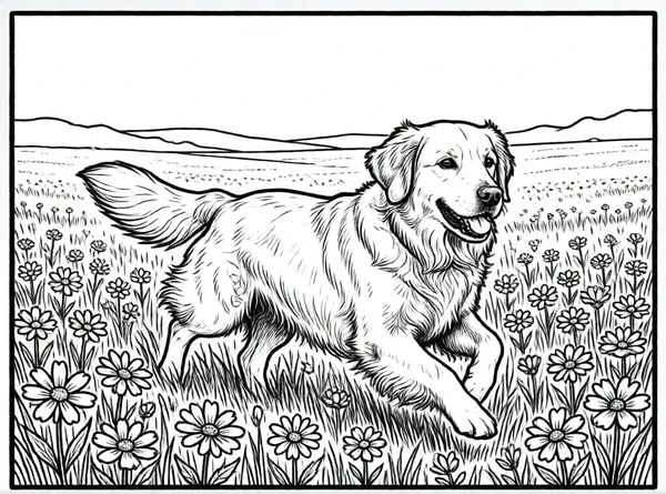 golden retriever en el parque