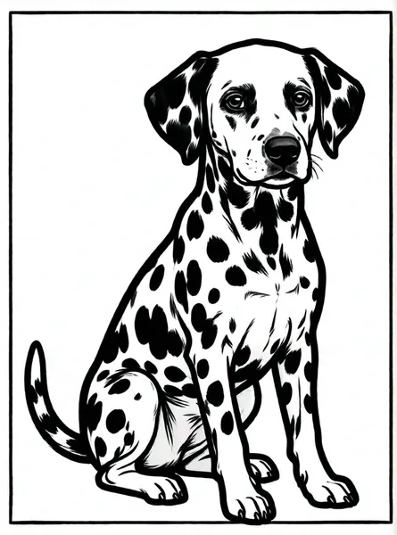 dalmata con muchas manchas