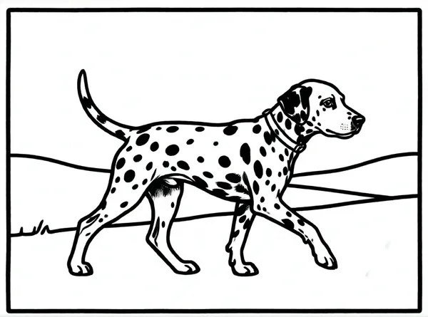 dalmata con muchas manchas