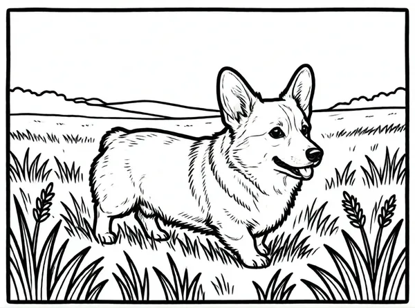 corgi con orejas grandes