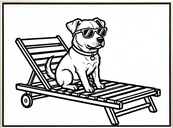 perro con gafas de sol