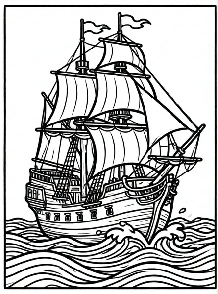 barco pirata navegando