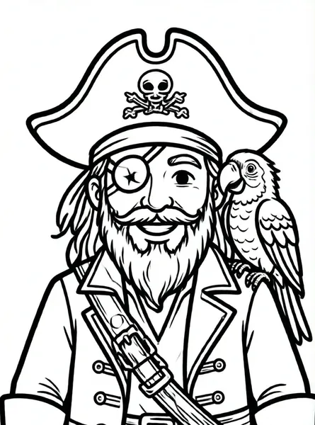 pirata con loro amistoso