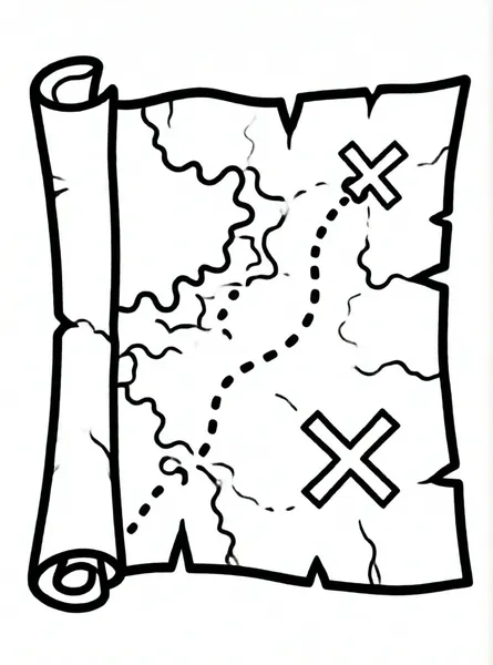 mapa del tesoro antiguo