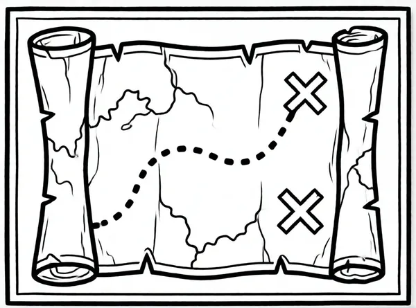 mapa del tesoro antiguo