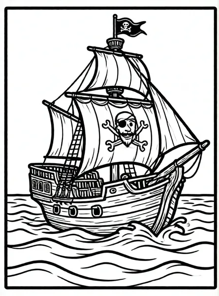 pequeño bote pirata