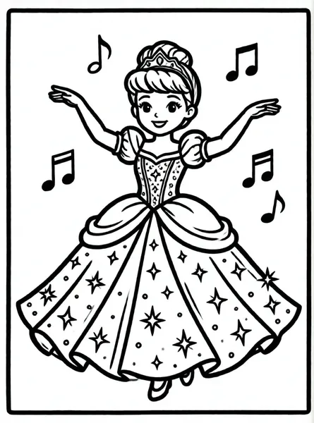 princesa con vestido de baile