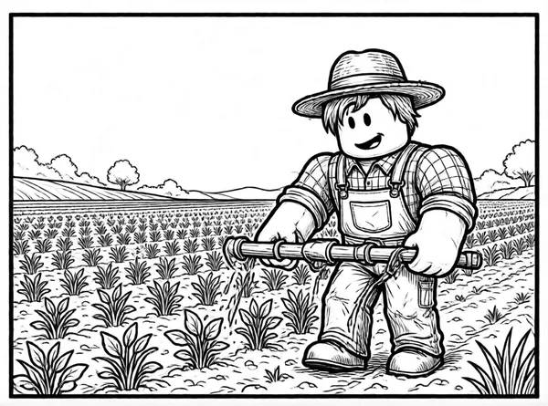 Roblox Farmer in the Field