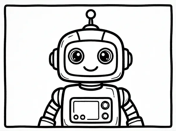 robot pequeño y amigable