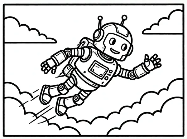 robot volador con alas