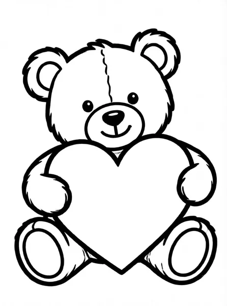 oso de peluche con corazón