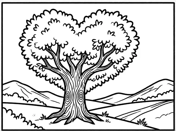 árbol mágico de corazones