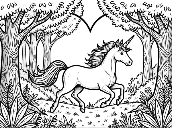 unicornio mágico de amor