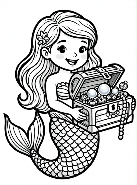 la sirena y su tesoro