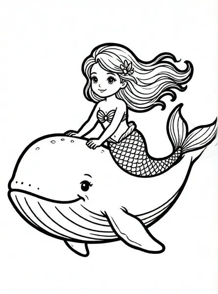 la sirenita y la ballena sonriente