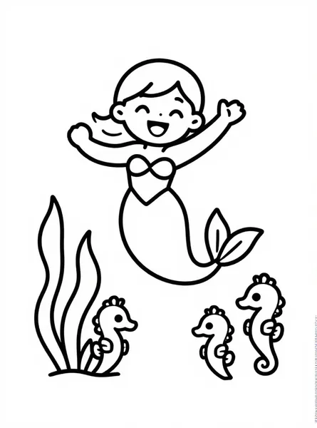 la sirena y los caballitos