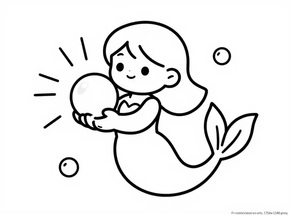 la sirena y su perla