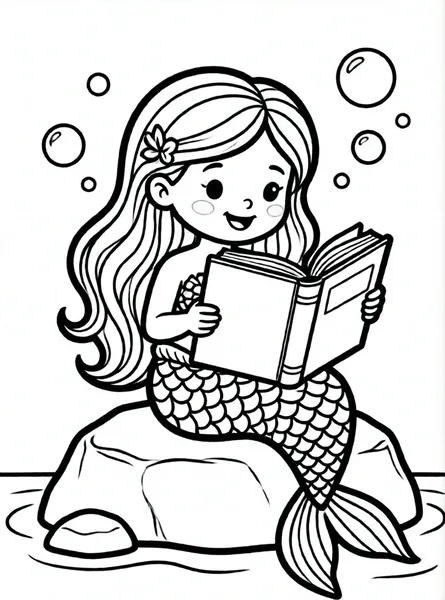 sirena leyendo un libro