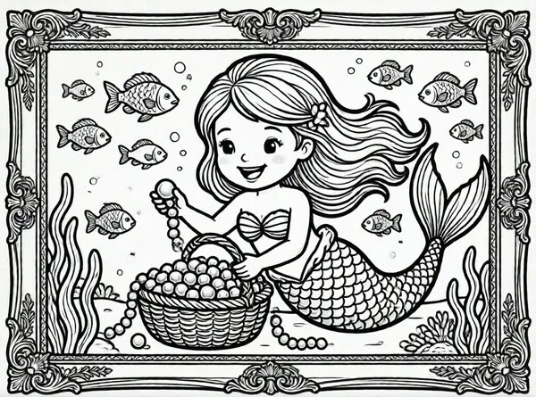 la sirena y las perlas