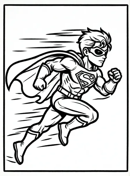 héroe corriendo super rápido