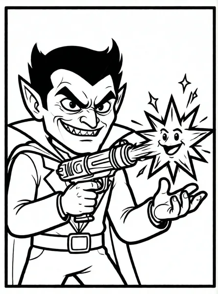 villano lanzando explosión de energía
