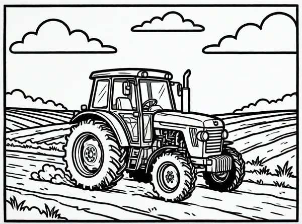 tractor en el campo