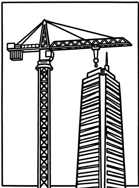 grúa construyendo un edificio