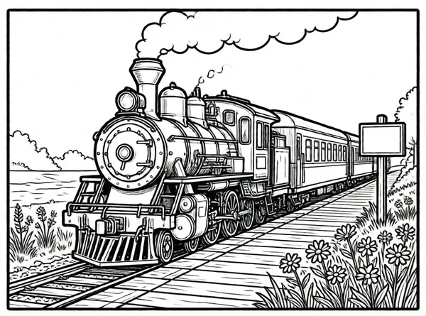 tren antiguo parada campestre tranquila