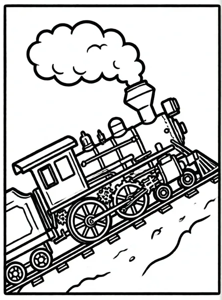 locomotora subiendo colina empinada