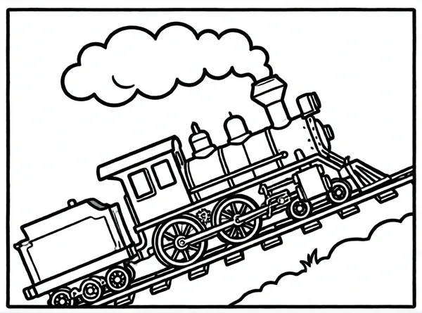 locomotora subiendo colina empinada