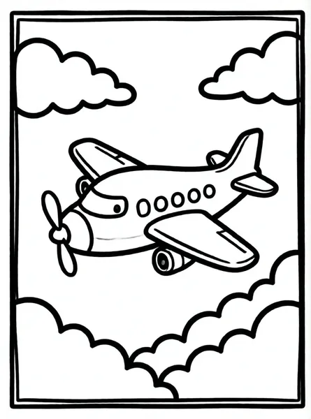 avión pequeño entre nubes