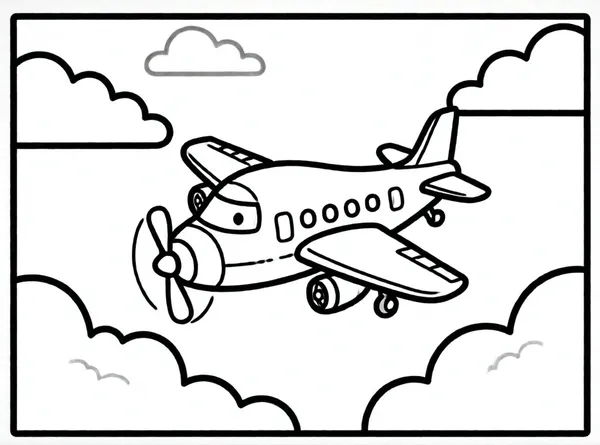 avión pequeño entre nubes
