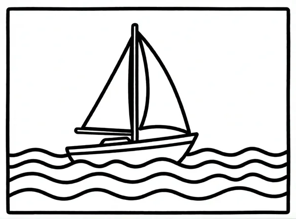 barco de vela en el mar