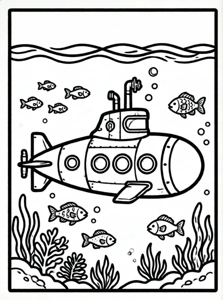 submarino bajo el mar