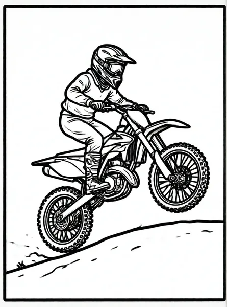 motocicleta de cross saltando