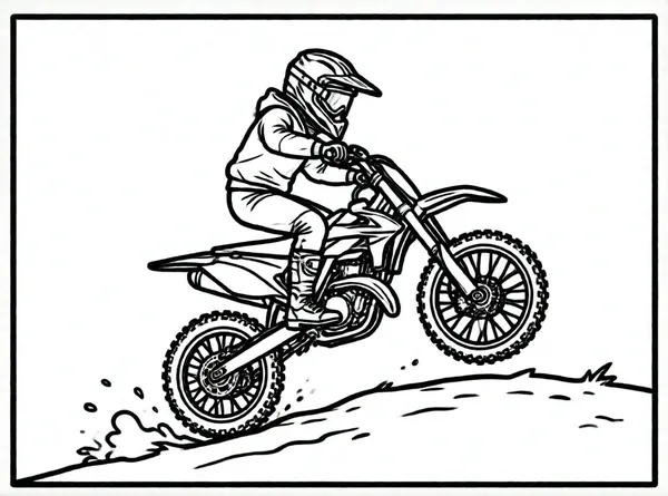 motocicleta de cross saltando