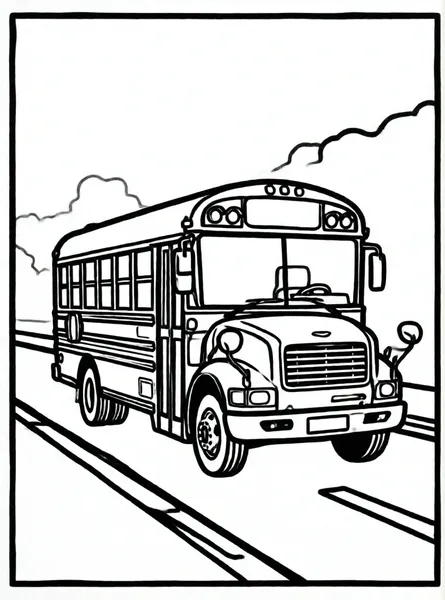 autobús escolar en la calle