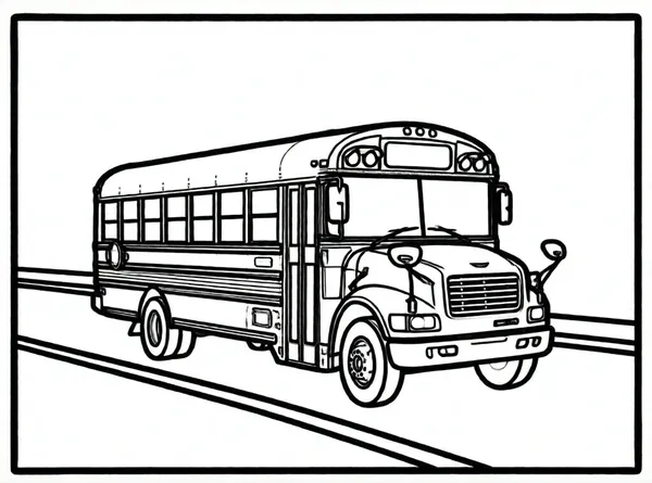 autobús escolar en la calle