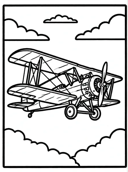 avión biplano antiguo