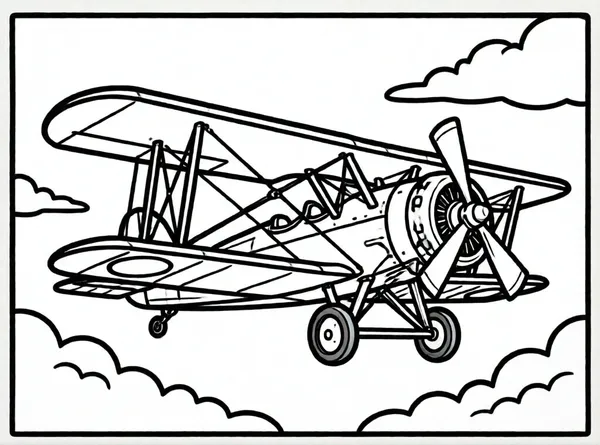 avión biplano antiguo