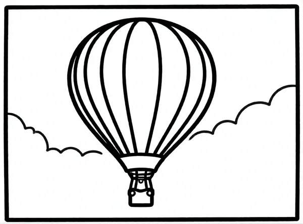 globo aerostático colorido