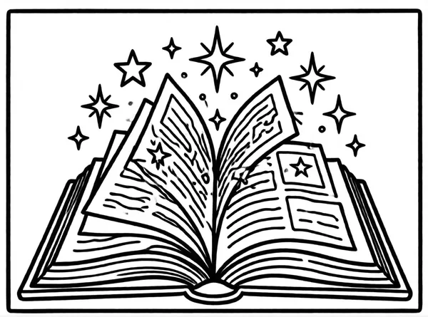 libro de cuentos mágico