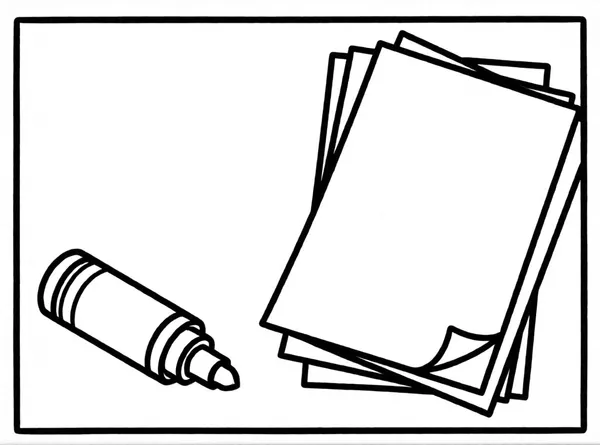 pegamento y papel de colores