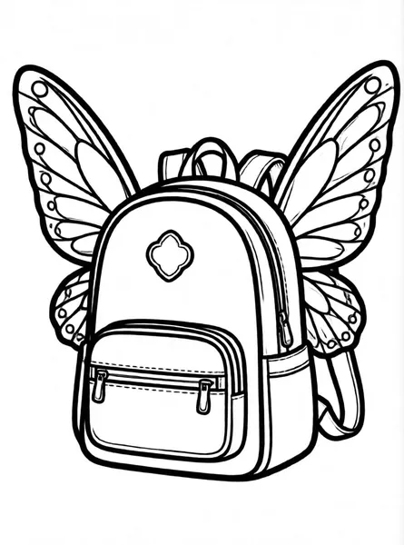 mochila con alas de hada