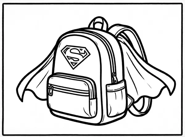 mochila de superhéroe con capa