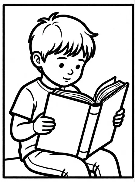 niño leyendo un libro